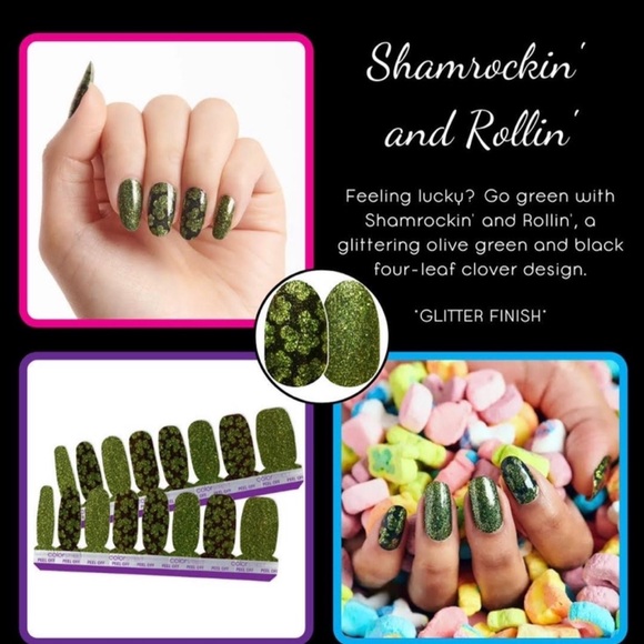 Color Street Other - 89. Color Street Nail Polish Strips - Shamrockin' and Rollin'